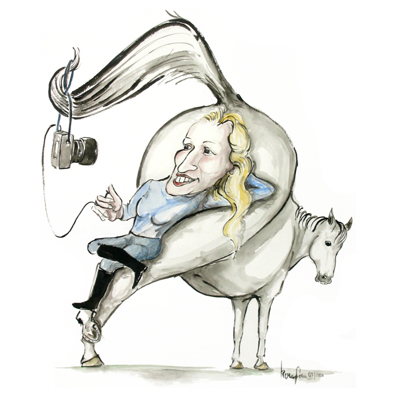 Karikatur Pferd
